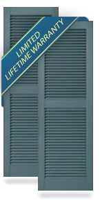 Exterior Vinyl Louver Shutters