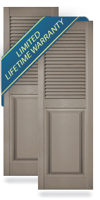 Exterior Vinyl Combination Shutters
